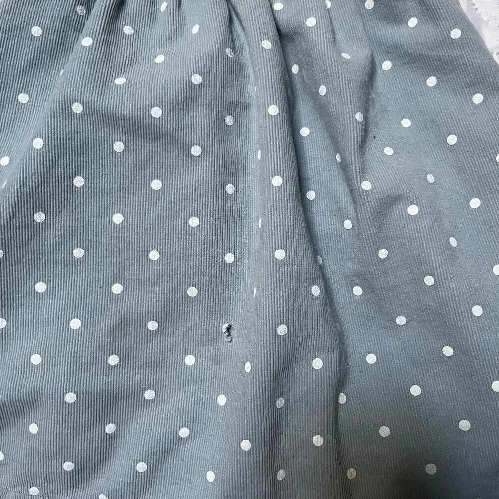 Baby Boden Corduroy Polka Dot Bunny Pinafore Dress Size 12-18 months